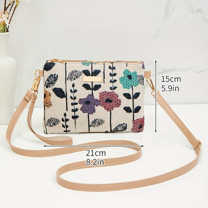 Inspiración Vintage-Bolso de Lujo con Motivo Botánico