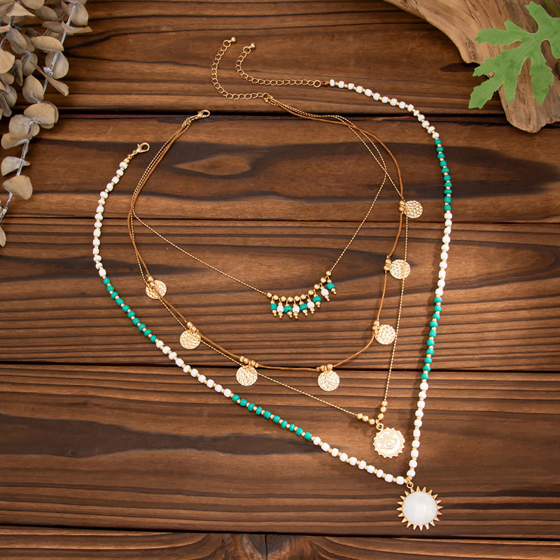 Inspiración Vintage Boho-Chic con Colgante Esculpido Collar de Alta Joyería