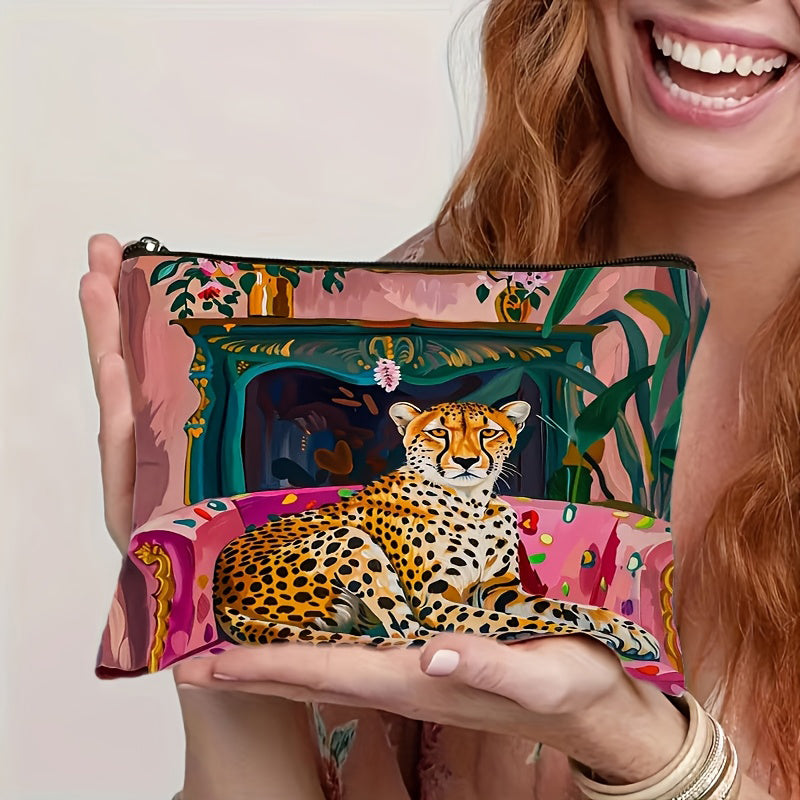 Inspiración Vintage-Bolso de Lujo con Leopardenmuster