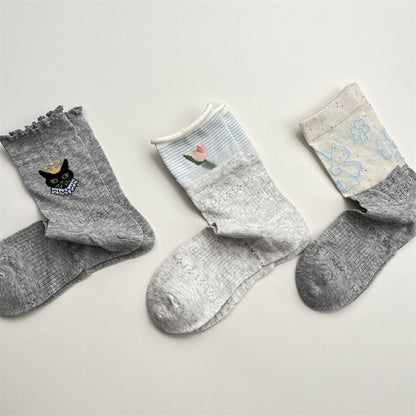 Inspiración Vintage-Freizeitsocken