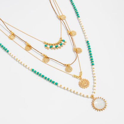Inspiración Vintage Boho-Chic con Colgante Esculpido Collar de Alta Joyería