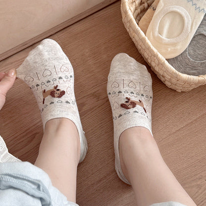 Calcetines de Hilo con Cartoon-Tiermotiven