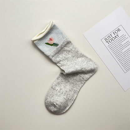 Inspiración Vintage-Freizeitsocken