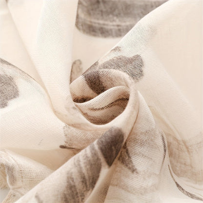 Inspiración Vintage-Foulard de Cachemira con Motivo Botánico
