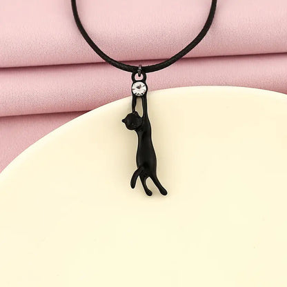 Inspiración Vintage Katzenanhänger-Collar de Alta Joyería