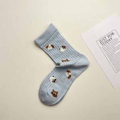 Inspiración Vintage-Freizeitsocken