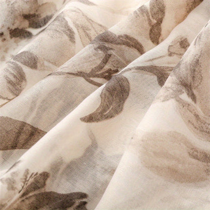Inspiración Vintage-Foulard de Cachemira con Motivo Botánico