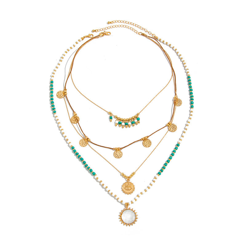 Inspiración Vintage Boho-Chic con Colgante Esculpido Collar de Alta Joyería