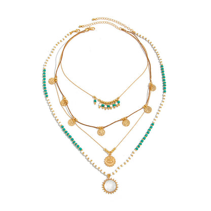 Inspiración Vintage Boho-Chic con Colgante Esculpido Collar de Alta Joyería