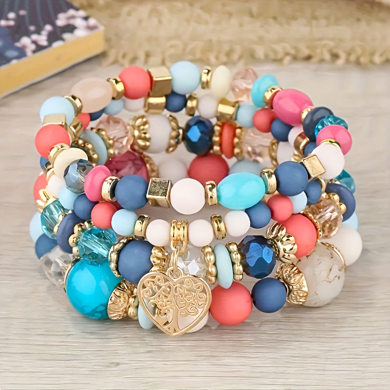 Boho-Chic Brazalete de Perlas Orgánicas