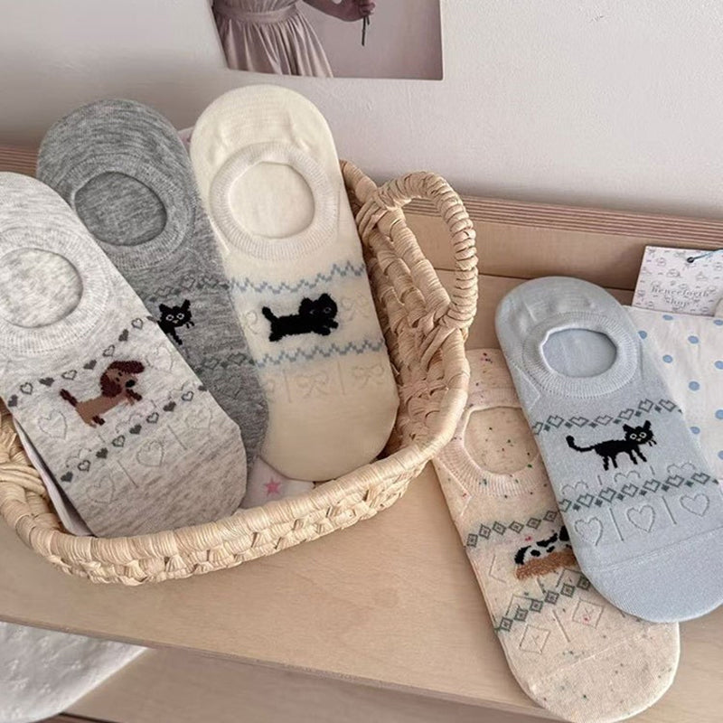 Calcetines de Hilo con Cartoon-Tiermotiven