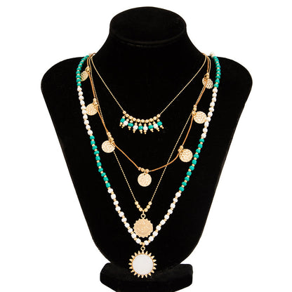 Inspiración Vintage Boho-Chic con Colgante Esculpido Collar de Alta Joyería