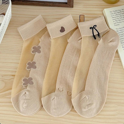 Inspiración Vintage Atmungsaktive Calcetines de Hilo