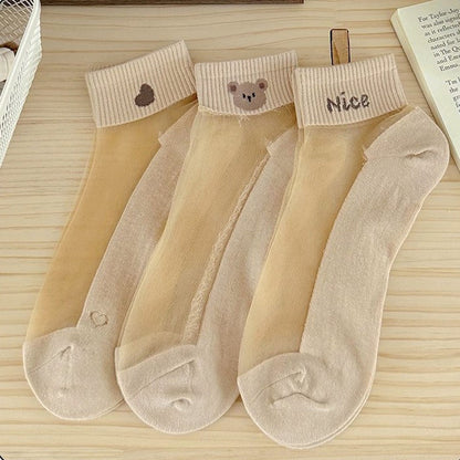 Inspiración Vintage Atmungsaktive Calcetines de Hilo