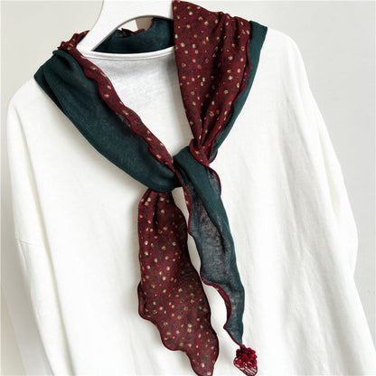Inspiración Vintage-Foulard de Cachemira con Motivo Botánico
