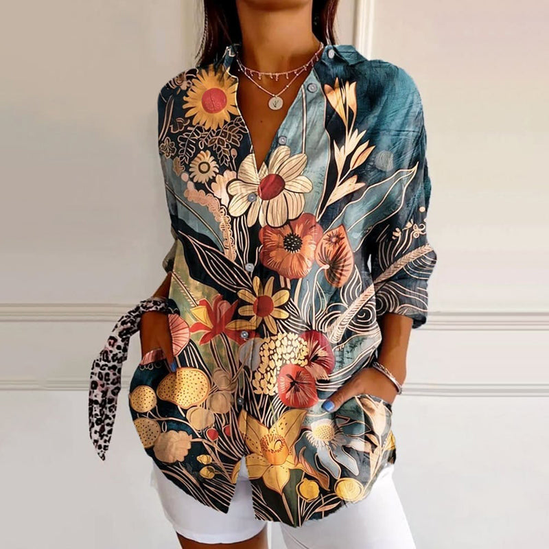 Linda | Floral Print Blusa
