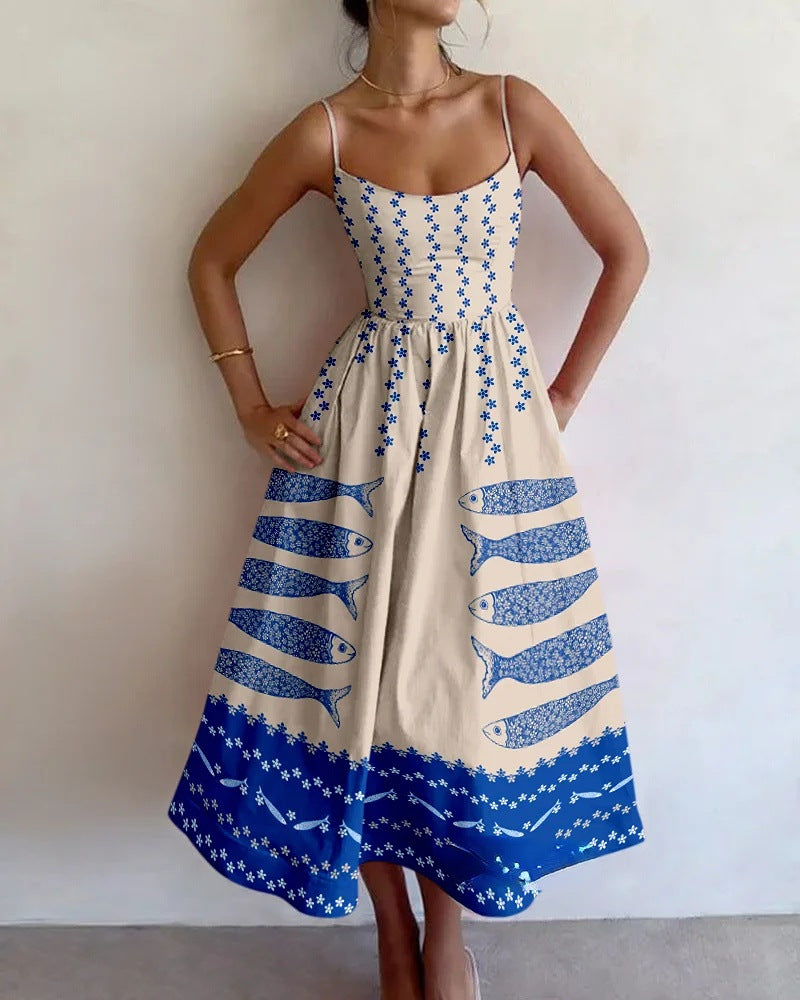 Elowette | Blue Harbor Vestido Midi