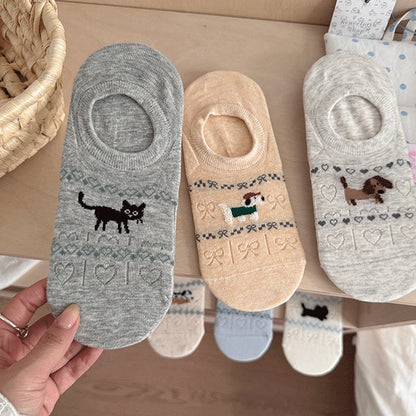 Calcetines de Hilo con Cartoon-Tiermotiven