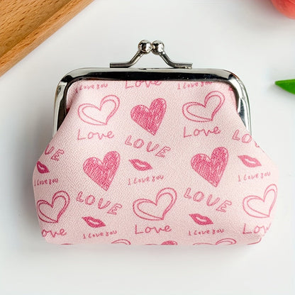Silueta Corazón con Estampado de Autor Cartera de Piel Premium