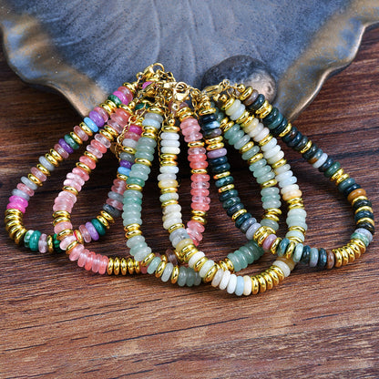 Boho-Brazalete de Perlas Orgánicas