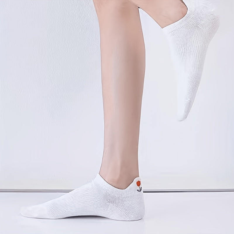 Lässige Einfarbige Calcetines de Hilo