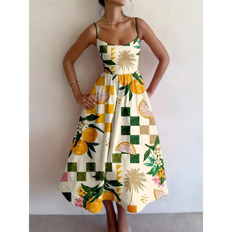 Liorabelle | Citrus Palm Vestido Midi
