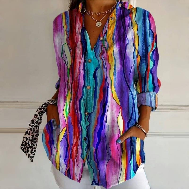 Martha | Colourful Purple Blusa