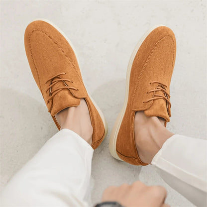 Claudio Lace-up Suede Loafer