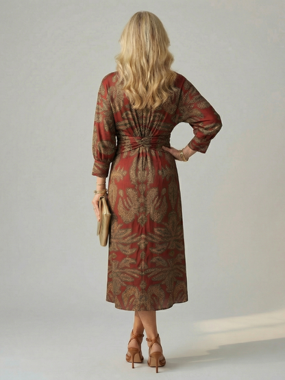 Lune | Natural Wrap Vestido Midi