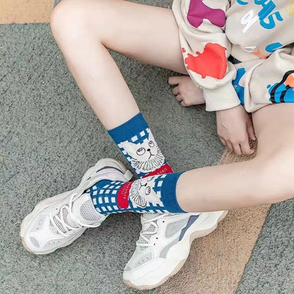 Inspiración Vintage-Freizeitsocken