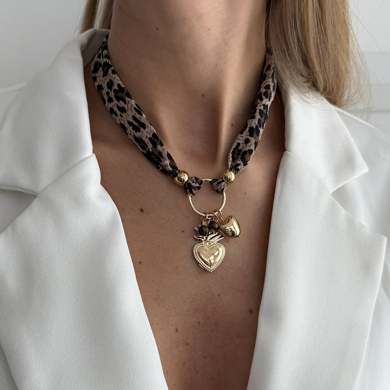 Leopardenherz-Collar de Alta Joyería