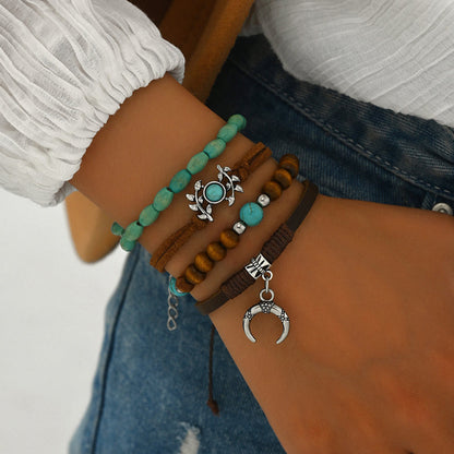 Boho-Chic Brazalete de Perlas Orgánicas