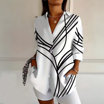 Jullie | Casual Refinado Stripe Blusa