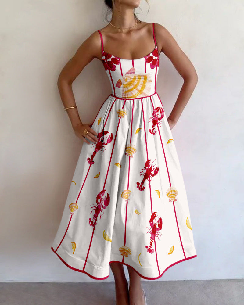 Brielle | Seaside Charm Vestido Midi