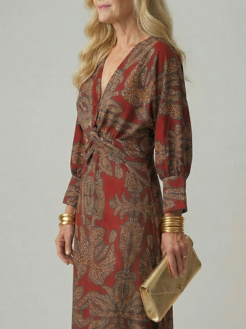 Lune | Natural Wrap Vestido Midi