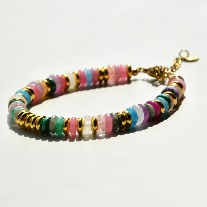 Boho-Brazalete de Perlas Orgánicas