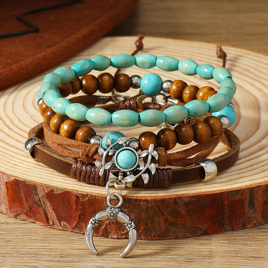 Boho-Chic Brazalete de Perlas Orgánicas