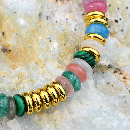 Boho-Brazalete de Perlas Orgánicas