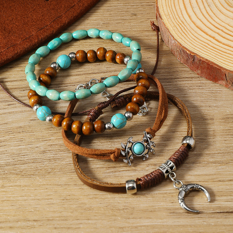 Boho-Chic Brazalete de Perlas Orgánicas