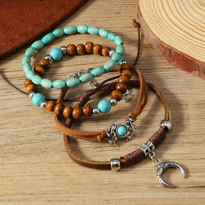 Boho-Chic Brazalete de Perlas Orgánicas