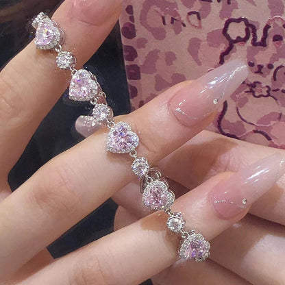 Elegancia Suprema Brazalete Corazón Sublime