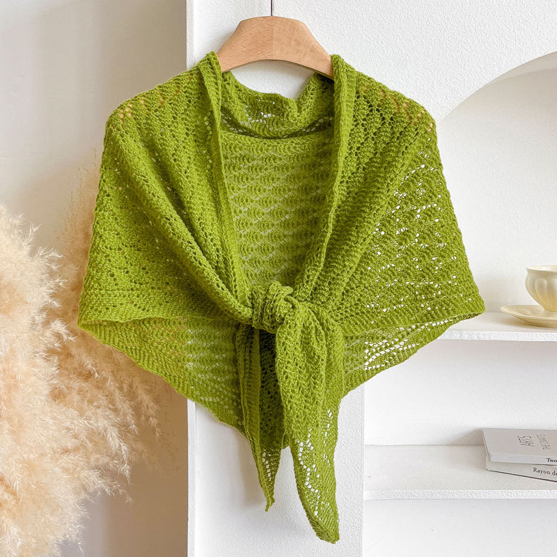 Einfarbiger Durchbrochener Foulard de Cachemira