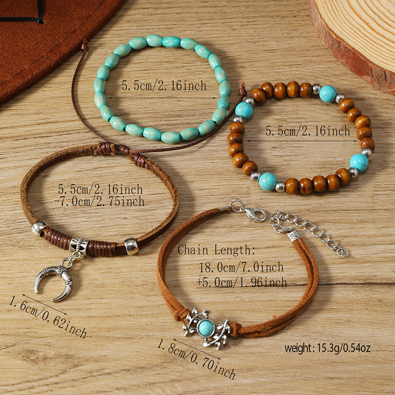 Boho-Chic Brazalete de Perlas Orgánicas