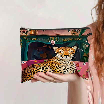 Inspiración Vintage-Bolso de Lujo con Leopardenmuster