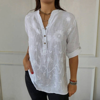 Willy | Casual Refinado Floral Print Blusa