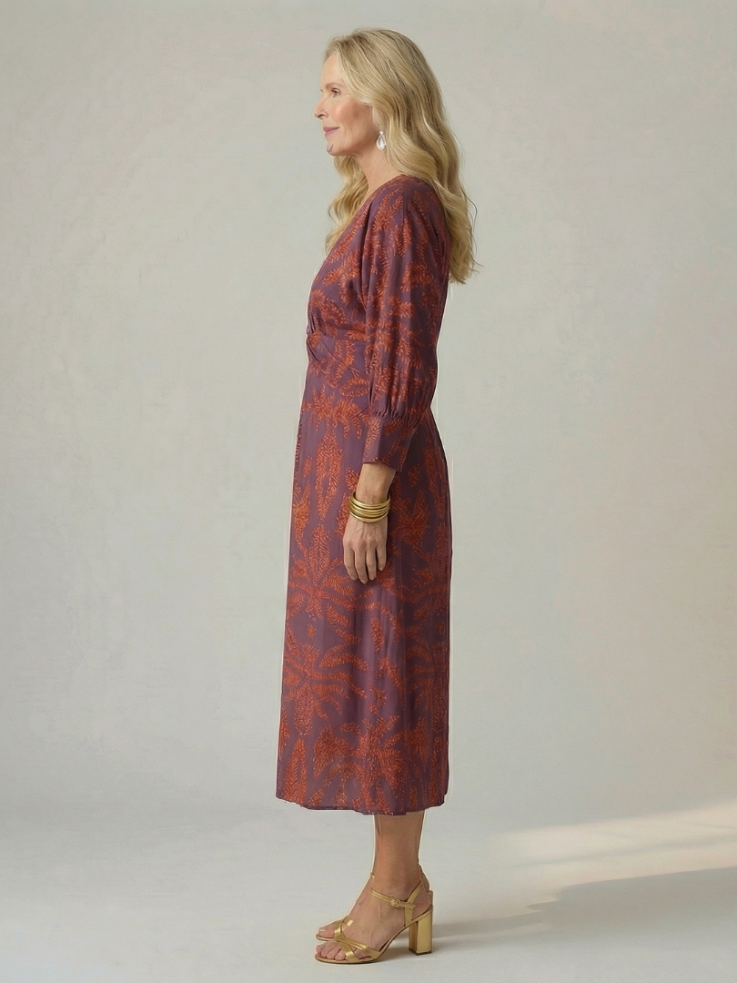 Lune | Natural Wrap Vestido Midi