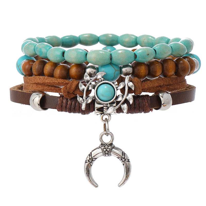 Boho-Chic Brazalete de Perlas Orgánicas