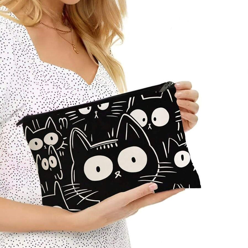Lässige Bolso de Lujo con Katzenmuster