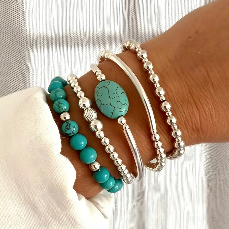 Inspiración Vintage Ethnisches Brazalete de Perlas Orgánicas