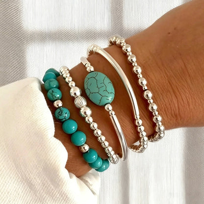 Inspiración Vintage Ethnisches Brazalete de Perlas Orgánicas